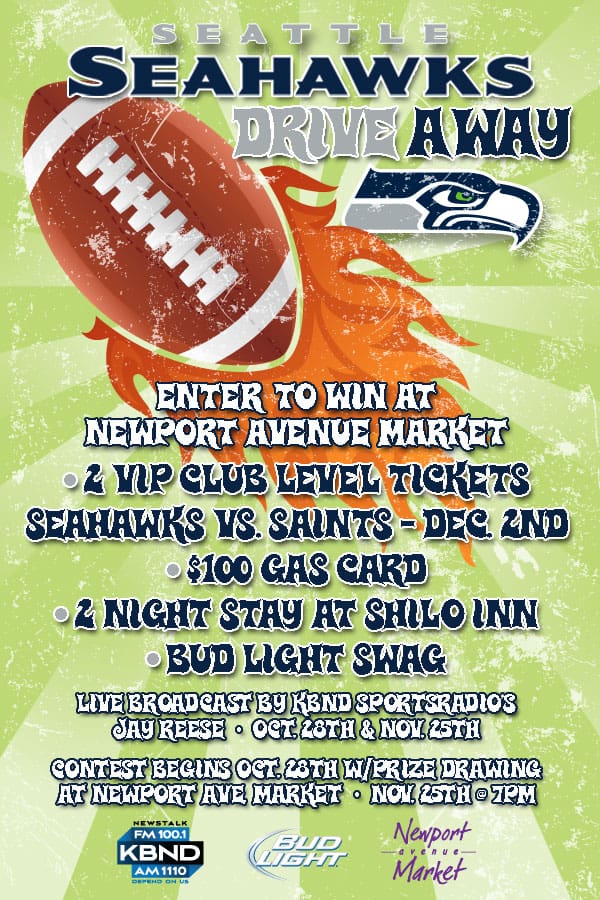 SEAHAWKS DRIVEAWAY POSTER
